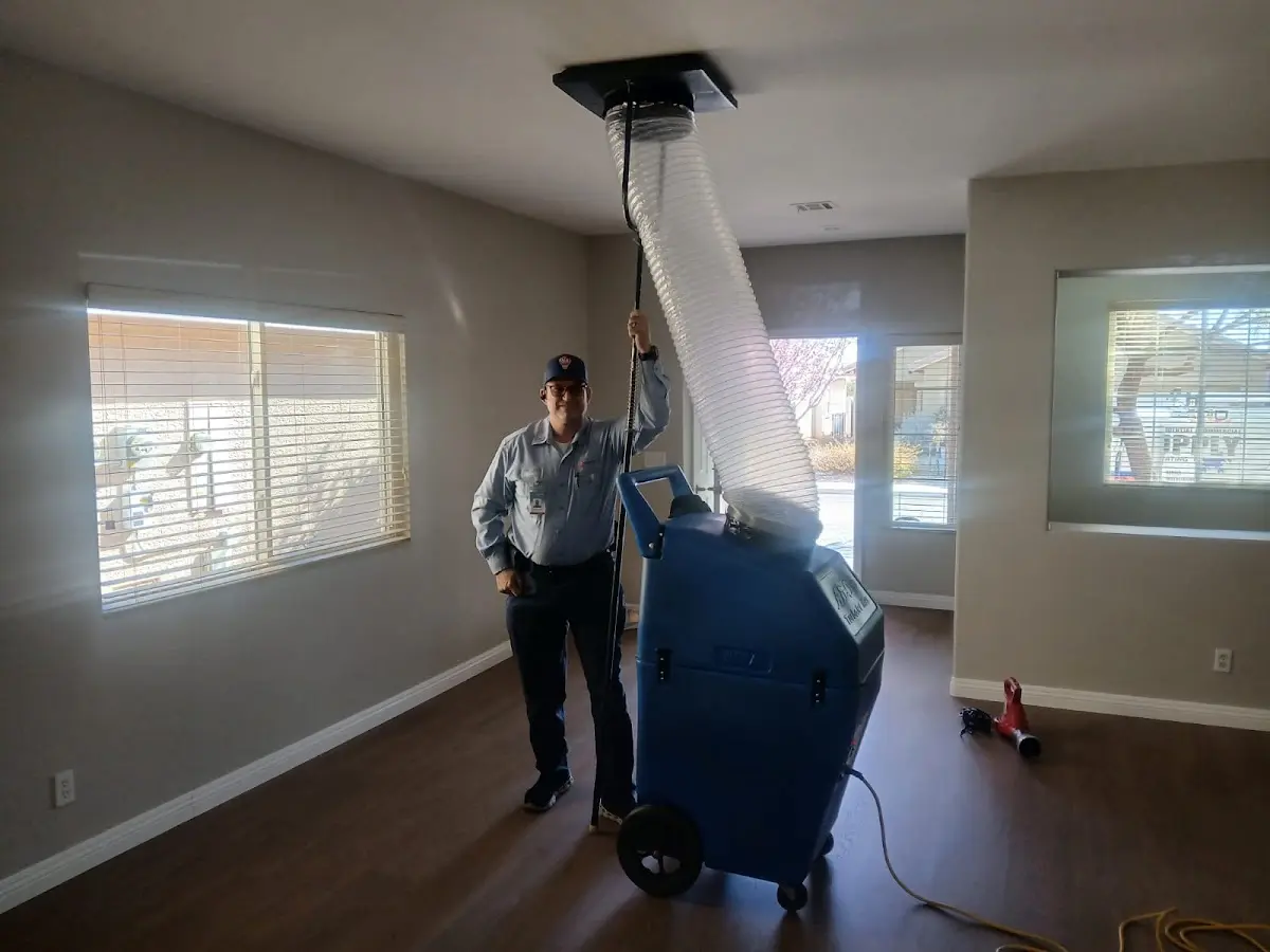 Professional Dryer Vent Cleaning work inside a Milton home